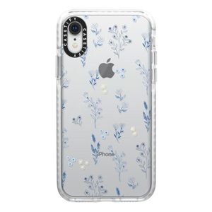 CASETIFY IPHONE XR SMALL BLUE FLOWERS CASE